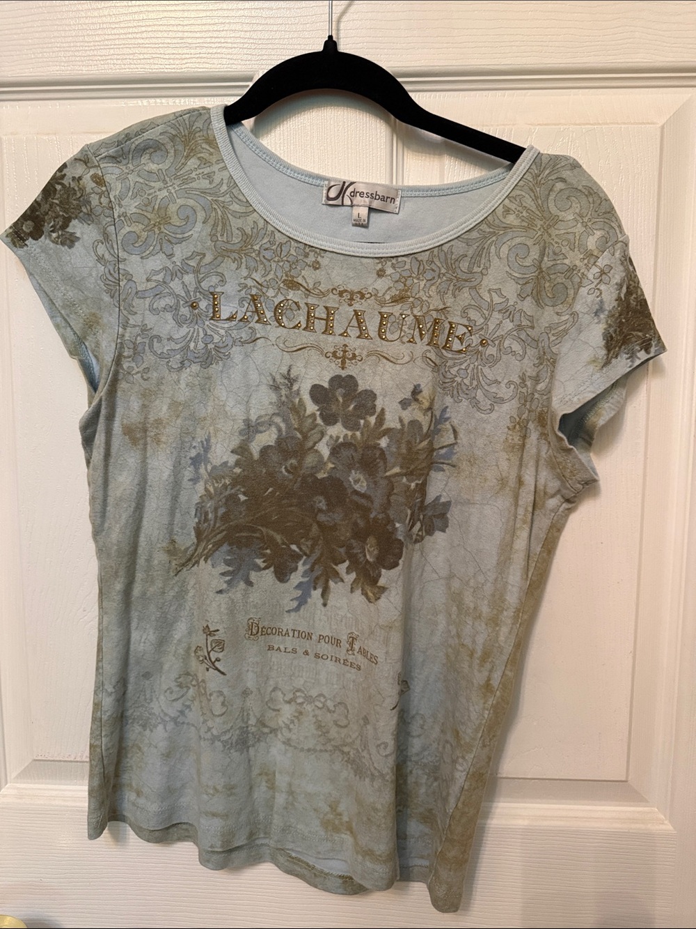 Women’s short sleeve embellished t shirt